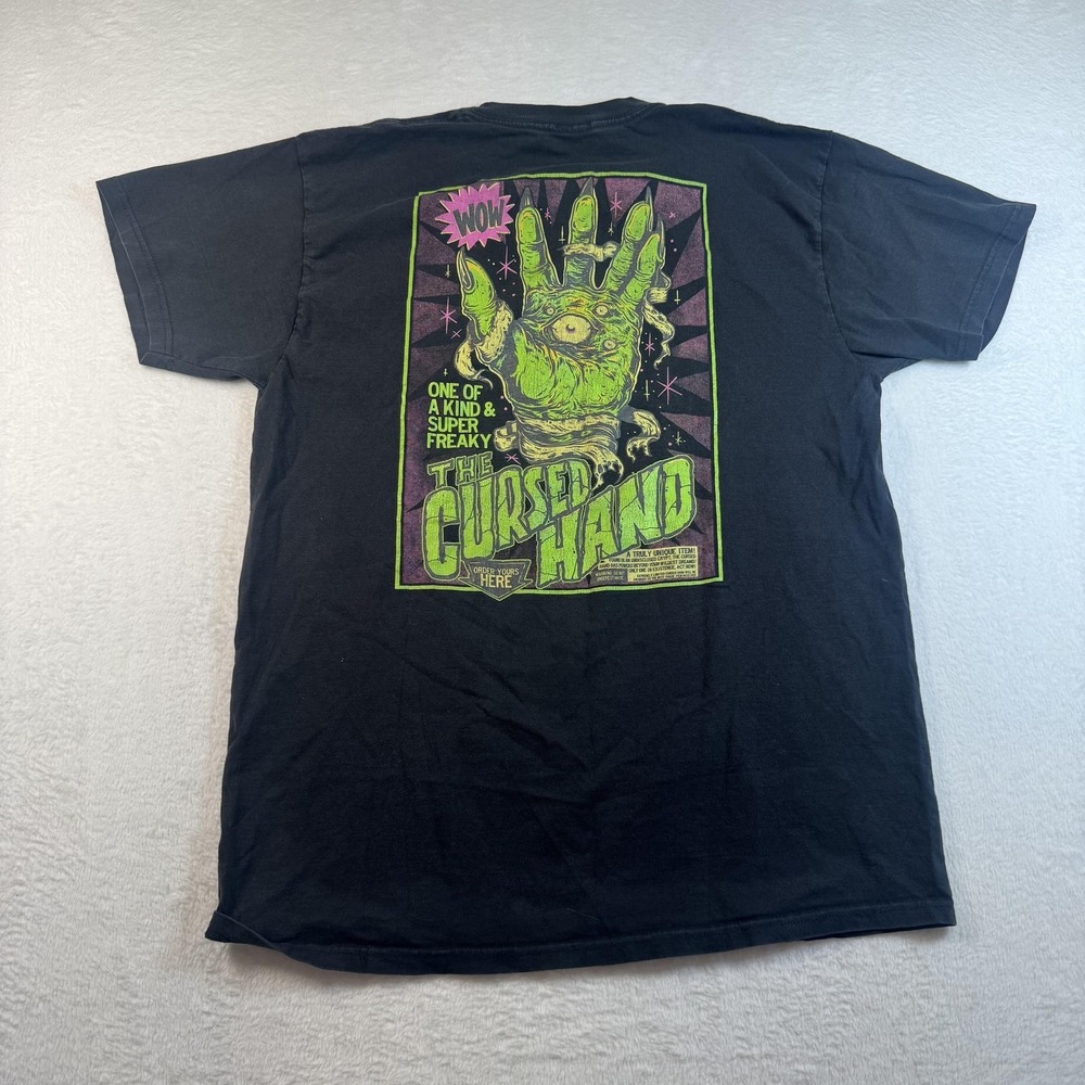 Creature Shirt Mens Large Black The Cursed Hand Graphic Horror Monster Tee